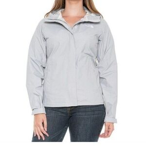 The North Face Women's Venture 2 Rain Jacket Waterproof Light Gray Small